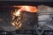 Molten steel pouring