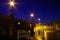 Moltke bridge in berlin at night