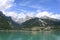 Molveno landscape with its lake, Trentino, Italy