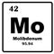 Molybdenum element icon