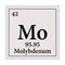 Molybdenum Periodic Table of the Elements Vector illustration eps 10