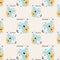 Mom with baby seamless pattern