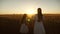 Mom gently hugs daughter against backdrop of a beautiful sunset. adult daughter in arms of her mother in a field in the