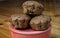 Mom`s homemade berry special muffins