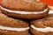 Mom`s homemade lemony gingerbread whoopie bars