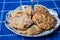 Mom`s homemade soft apple oatmeal cookies