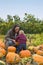 Mom and Toddler pumpkin farm