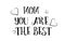 mom you are the best love quote logo greeting card poster design