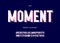 Moment alphabet 3d bold typography sans serif colorful style