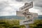 Momentum demands movement wooden sign outdoors in nature.