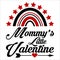 Mommy Little Valentine, 14 February typography design
