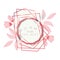 Mommy you`re the best with pink frame dodecagon