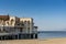 Momochi beach and Wedding hall from Fukuoka tower, it`s the famous attractioin in Fukuoka, Japan