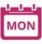 Mon, monday, monday calendar Special Event day Vector icon that can be easily modified or edit.