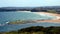 Mona Vale rock pool in a distant panoramic view