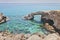 Monachus Arch. Cavo greco cape. Ayia napa, Cyprus.