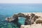Monachus Monachus Arch. Cavo greco cape. Mediterranean sea, Cyprus.