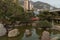 Monaco, Monaco, 9 March 2023:- Japan garden in Monaco, peacefull place for walking