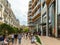 Monaco, Monte-Carlo, 09 July 2019: Facade of the new residential quarter of One, magnificent apartments, a foot zone