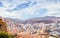 Monaco Montecarlo principality aerial view cityscape. Azure coas