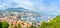 Monaco Montecarlo principality aerial view cityscape. Azure coast. France