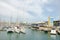 Monaco Port Hercule Marina.The most beautiful yachts are in monaco