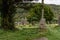 Monastery cemetery of Glendalough, Ireland. Famous ancient monastery in the wicklow mountains