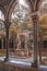 Monastery Cloister in Santa Anna Church in Barcelona, Spain.