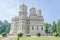 The monastery Curtea de Arges, orthodox church, outdoor courtyard.