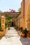 Monastery (friary) in Messara Valley at Crete, Greece.