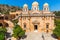 Monastery (friary) in Messara Valley at Crete, Greece.