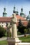 Monastery of Kalwaria Zebrzydowska, and the UNESCO world heritage site in Lesser Poland. Statue of Saint Francis