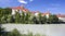 Monastery and Lech River in Fussen in Bavaria, Germany