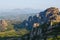 Monastery in Meteora landscape, Kalambaka, Greece