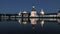 Monastery at night on Lake Valdai