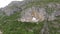 Monastery of Ostrog in Montenegro. Aerial survey