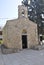 Monastery Panagyia Kaliviani courtyard Chapel from Crete island of Greece Mires in