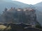 Monastery Perched on Cliff, Meteora, Greece