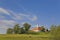 Monastery Reutberg with cows in Bavaria