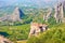 Monastery of Rousanou on the cliff in Meteora