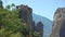 Monastery of Rousanou on the cliff in Meteora
