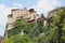 Monastery of Rousanou St. Barbara in Meteora rock formation Kalambaka Greece