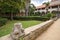 Monastery\'s courtyard at the Lokrum Island