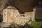 The Monastery of San Juan de la Pena, Jaca, in Jaca, Huesca, Spain, carved from stone under a great cliff. It was originally buil