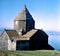 The monastery Sevan is situated near to the lake Sevan, which is the largest sweetwater lake in Armenia