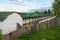 Monastic fortress wall of Borisoglebsky Monastery in town Torzhok