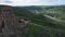 Monastic temple of Jvari. You can see the temple, the highway and the mountains