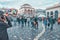 Monastiraki square in athens - greece in wide angle