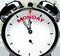 Monday soon, almost there, in short time - a clock symbolizes a reminder that Monday is near, will happen and finish quickly in a
