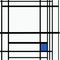 Mondrian style abstract geometric pattern